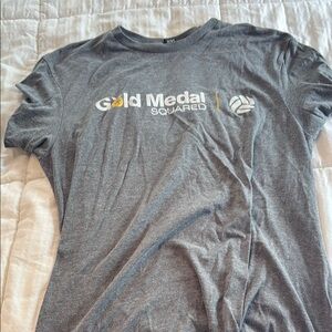 Gold Medal Squared Gray T-Shirt